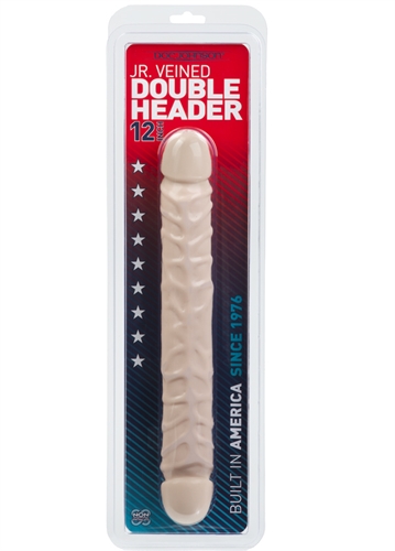 Double dong with veins. White in color and 12  inches in length. latex free