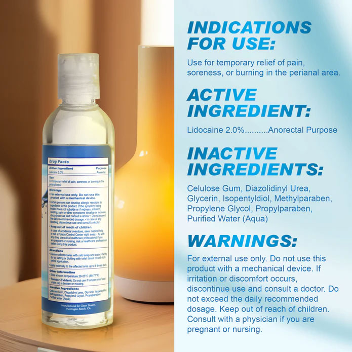 Relax Desensitizing Anal Lubricant - 4 Oz - Image 2