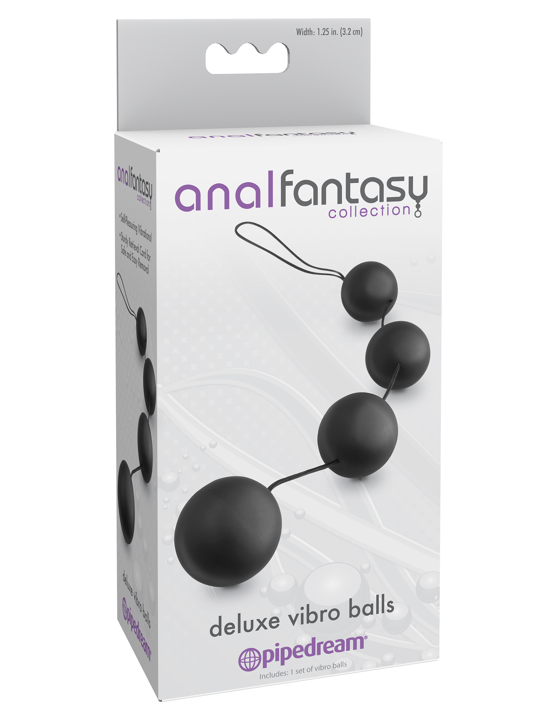 Anal Fantasy Collection Deluxe Vibro Balls - Black - Image 2