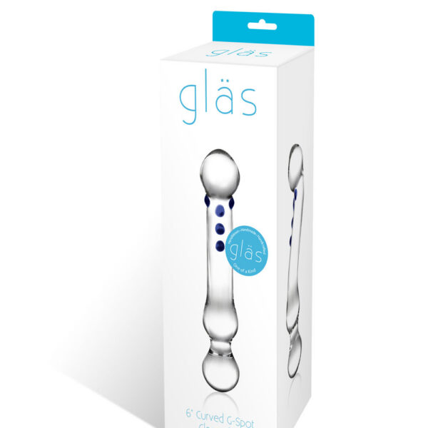 Curved G-Spot 6" Glass Dildo
