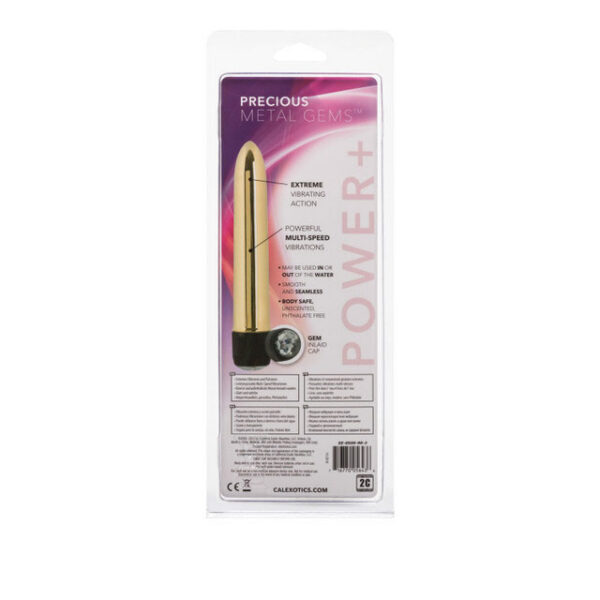 Sleek smooth seamless massagers adorned with a crystal inlaid cap Powerful multi speed vibrations.