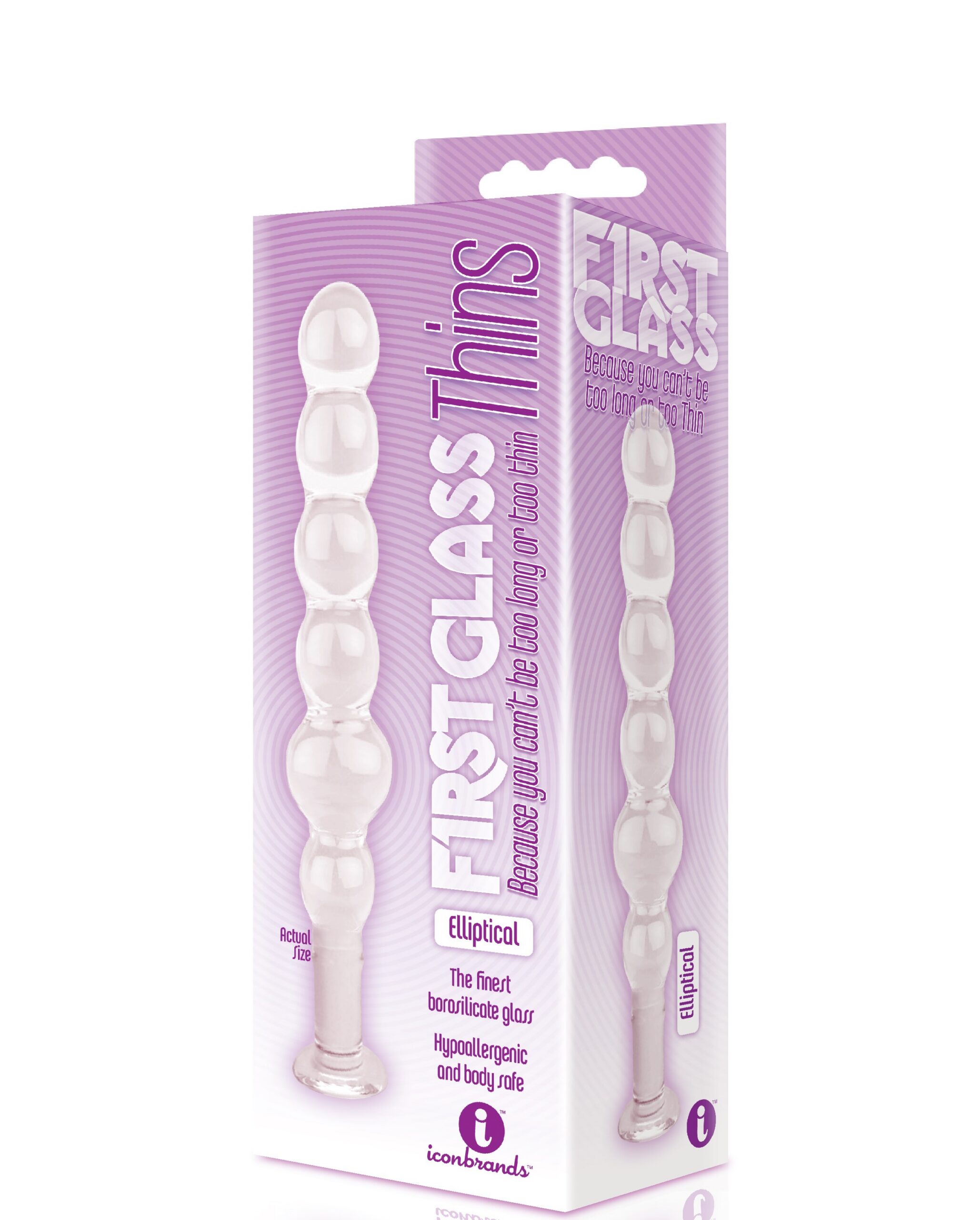 The 9's Glass Thins - Elliptical Glass Plug