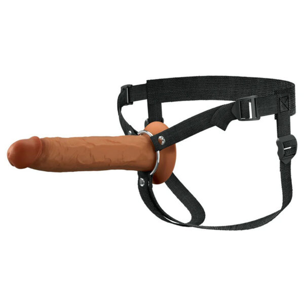 Fantasy X-Tensions Elite 9" Silicone Hollow Strap on - Brown