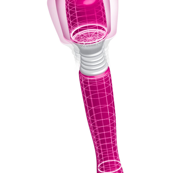 Enjoy soothing vibrations anywhere you go with this cordless mini massager.  Powered by a whisper-quiet motor