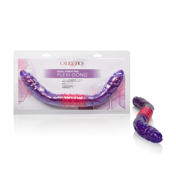 Incredibly flexible vibrating soft Jelly double dong with adjustable vertebrae for amazing agility
