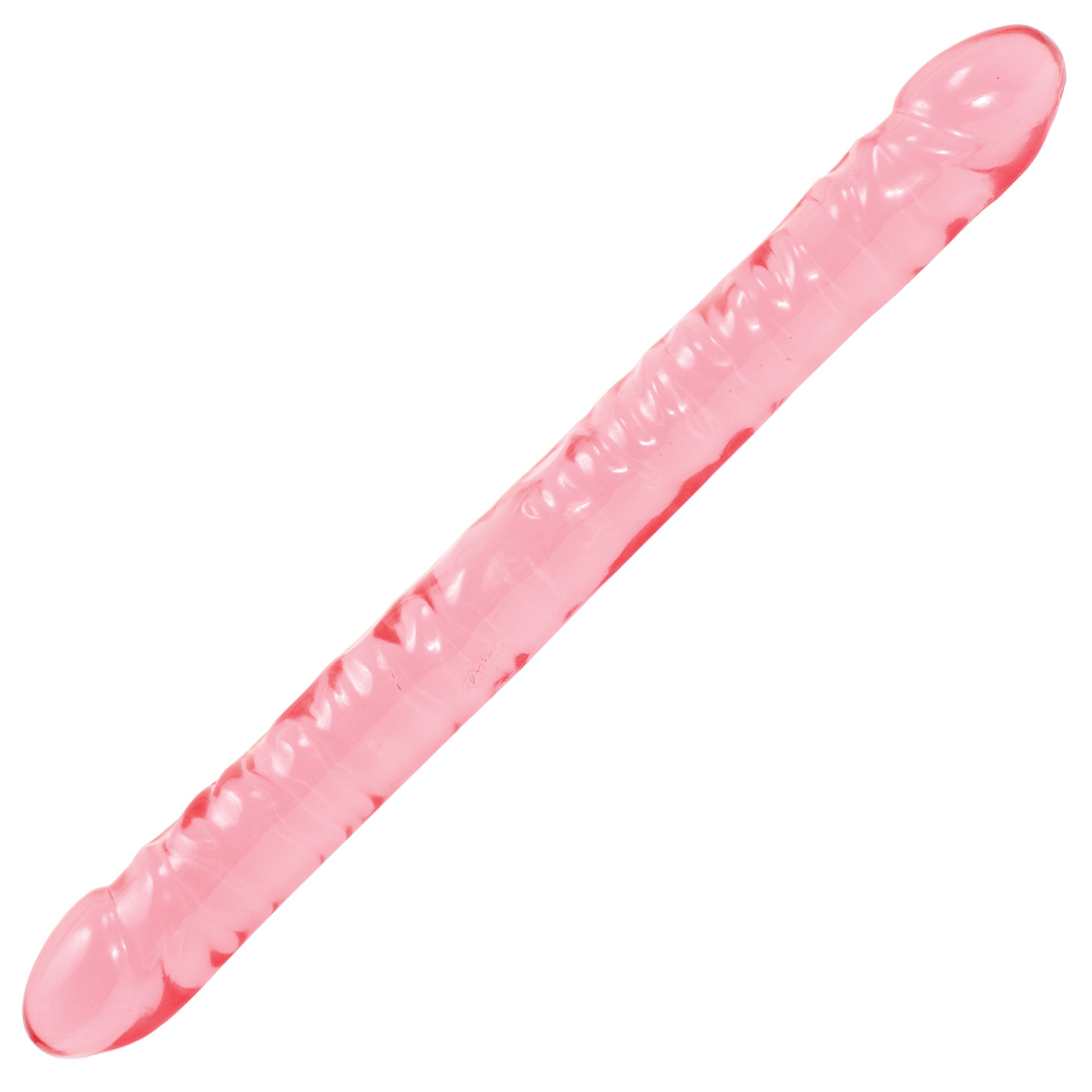 Doc Johnson's Crystal Jellies Double Dong is a soft and flexible variation of the original dong that started it all. This double-ended cock has the traditional thickness and veiny texture we all know and love