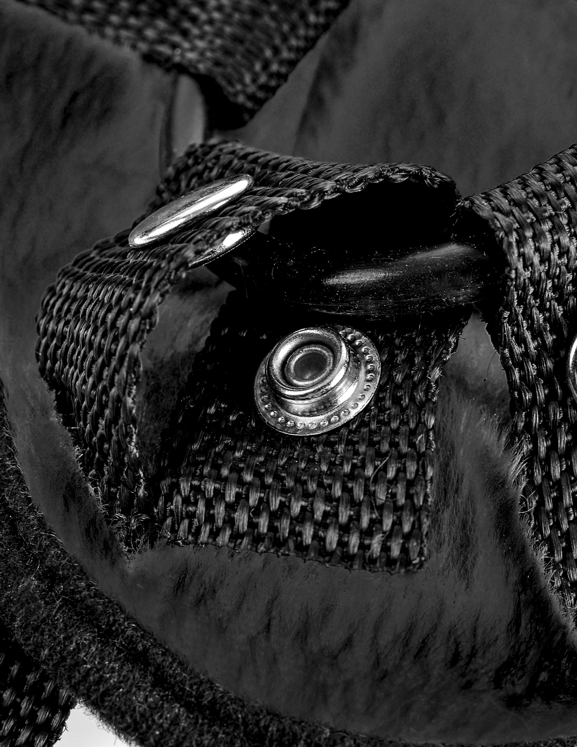 Fetish Fantasy Series Vibrating Plush Harness - Black - Image 5