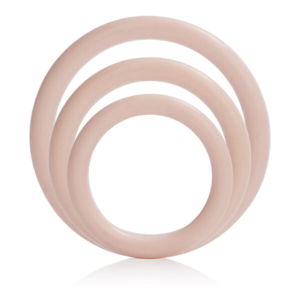 Elevate your seduction performance and intimate encounters with these Silicone Support Rings from CalExotics. <br><br> These durable