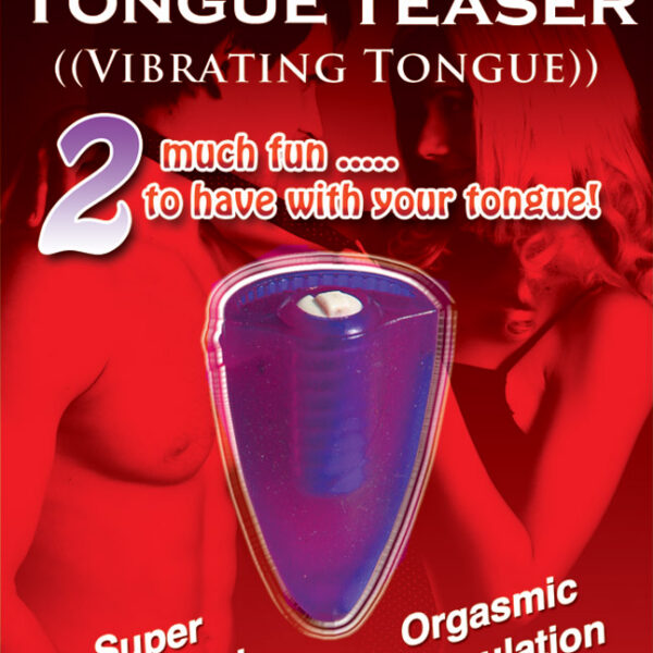 Vibrating tongue teaser. It is specifically designed to provide maximum pleasure by use of the tongue. Comes with a super powerful motor and sensuous stretchy silicone. <br><br> MEASUREMENTS: <br>  Length: 2" (5.08 cm) <br>  Width: 2" (5.08 cm)
