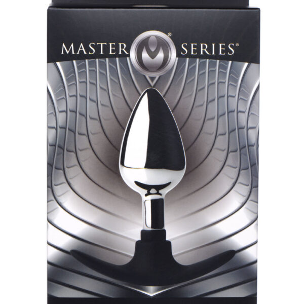 Dark Invader Metal and Silicone Anal Plug - Medium