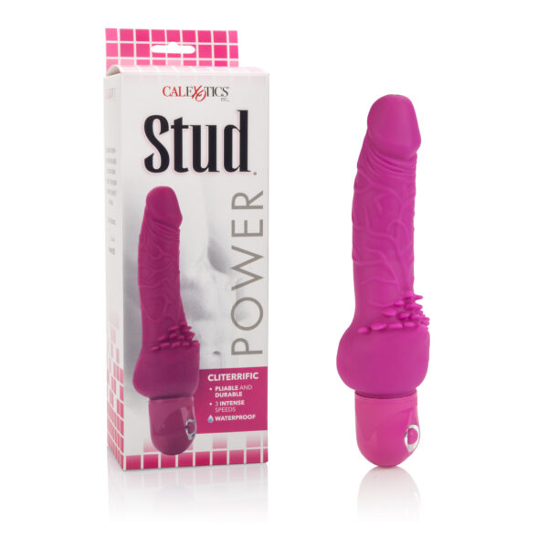 Power Stud ...Traditional design with contemporary flair. Body safe flexible vibrator.