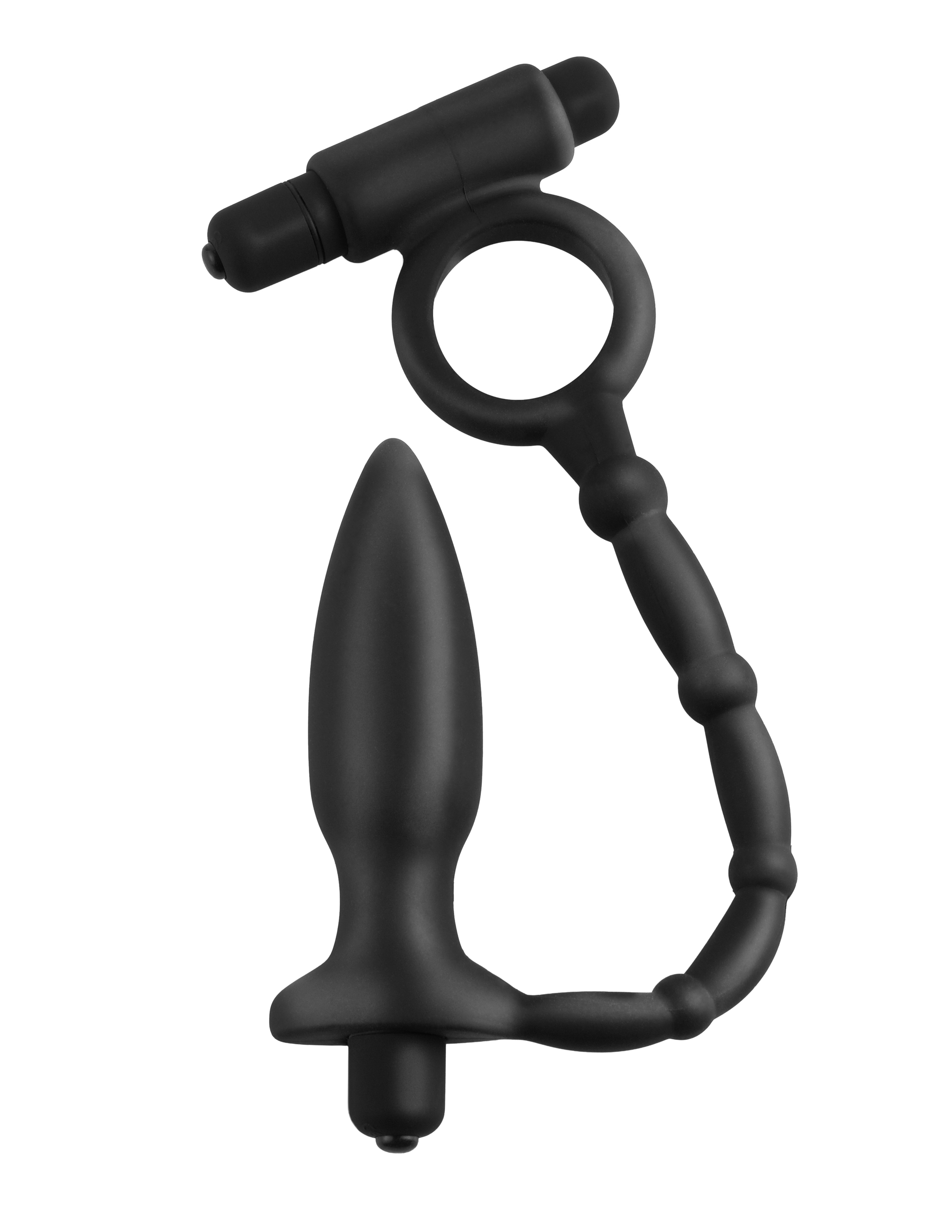 Anal Fantasy Collection Ass Kicker With Cockring - Black - Image 2