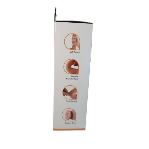 Real Skin 7.5" Dual Layer Dildo - Light Brown