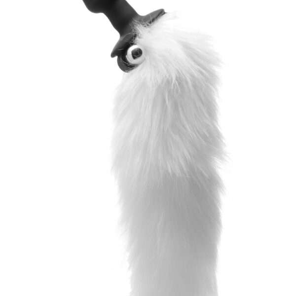 This white and fluffy tail is great for a wide range of exciting role playing! Be a majestic white wolf or a playful fox