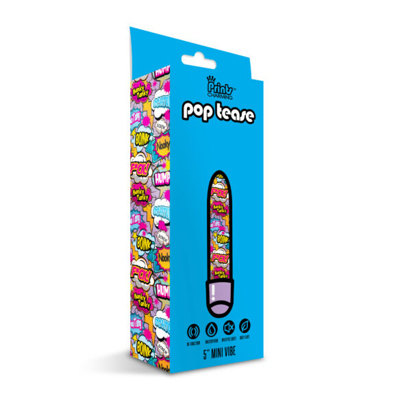 Prints Charming Pop Tease 5 Inch Mini Vibe - Fuck  Purple