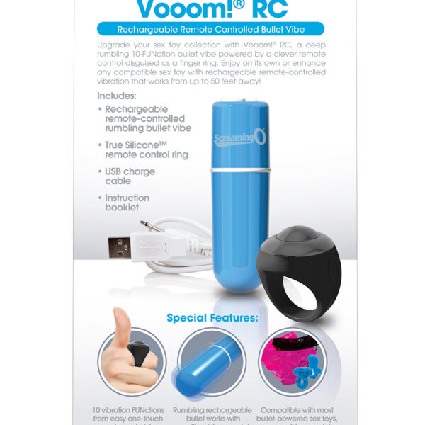 Charged Vooom Remote Control Bullet - Blue
