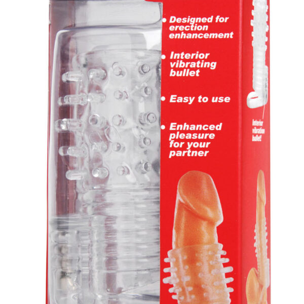 Clear Sensations Vibrating Textured Sleeve