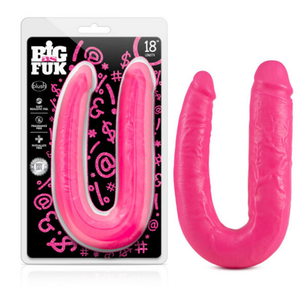 Big as Fuk - 18 Inch Double Headed Cock - Pink