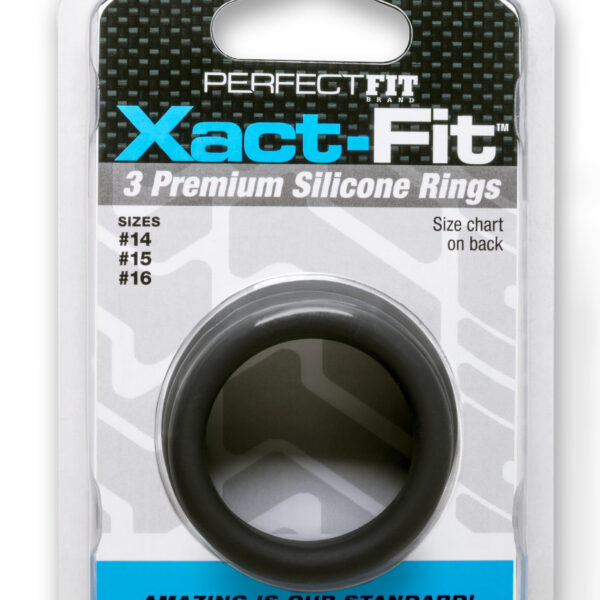 Xact- Fit 3 Premium Silicone Rings - #14, #15, #16