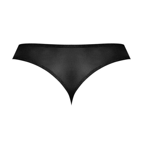 Sassy Lace - Open Ring Thong - Large/x-Large - Black