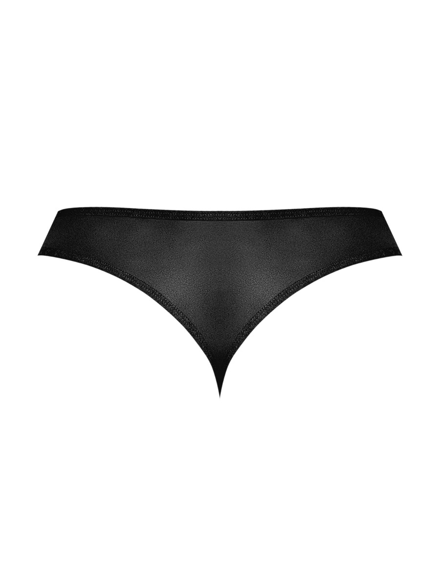 Sassy Lace - Open Ring Thong - Large/x-Large - Black