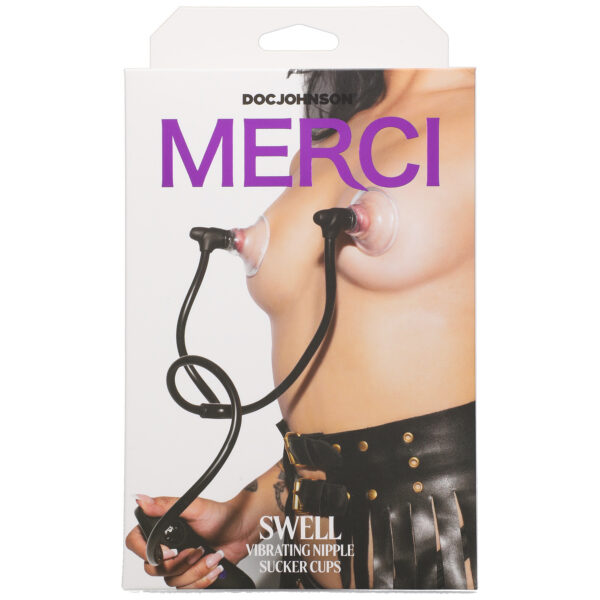 Merci - Swell - Auto Vibrating Nipple Sucker Cups - Black