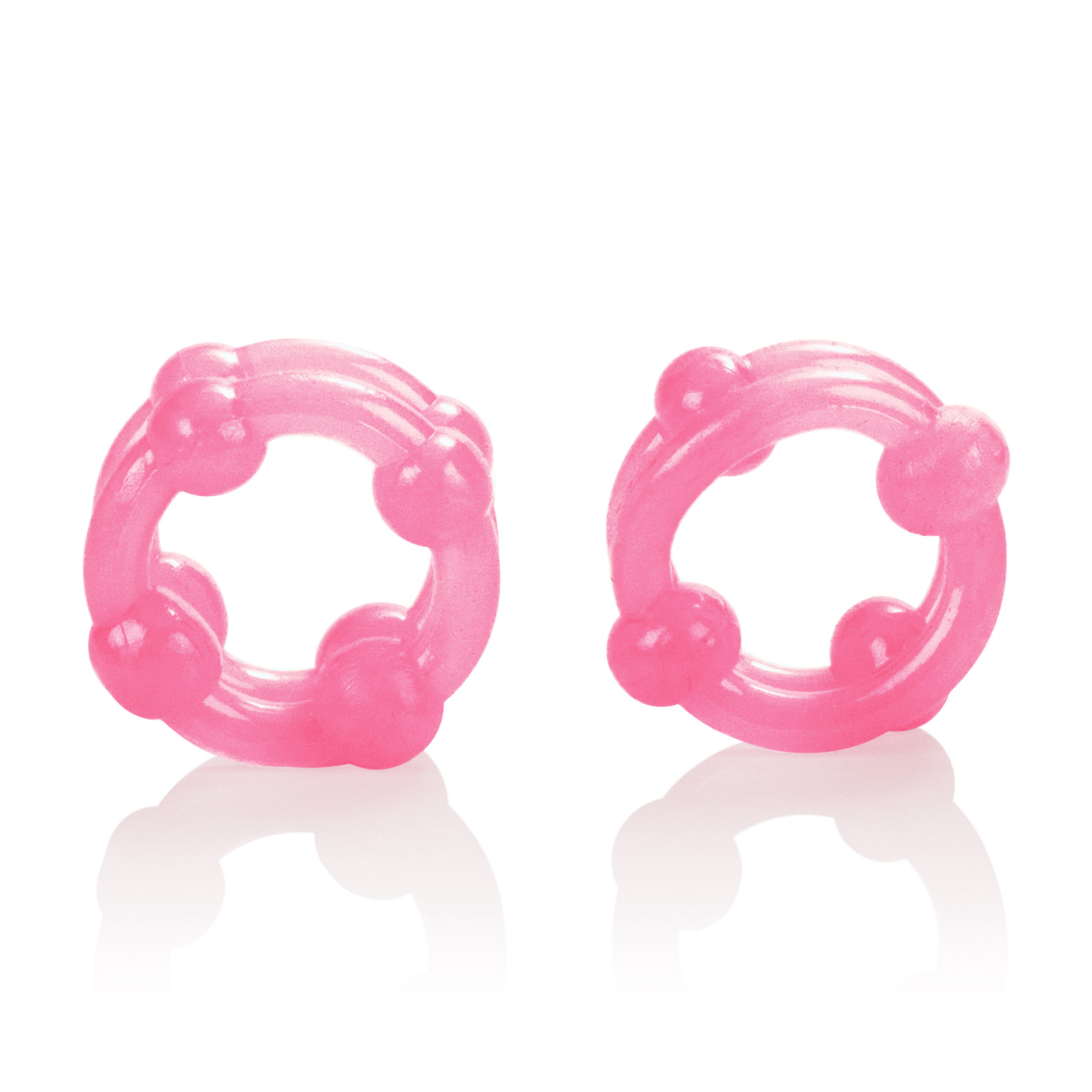 with a hot pink finish