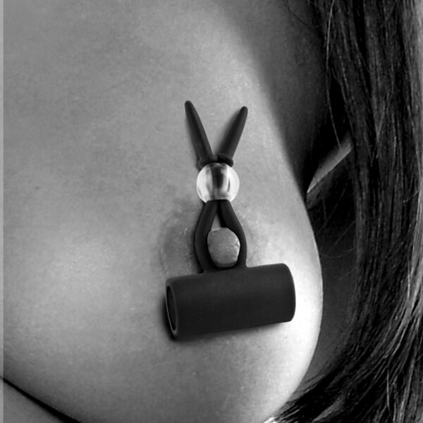 Enjoy incredible hands-free stimulation with the Vibrating Silicone Nipple  Lassos. These elegant silicone wonders activate with a single  switch to provide powerful vibrations right where you want them most. The whisper-quiet motor tickles and teases while the super-soft silicone feels great against your skin.