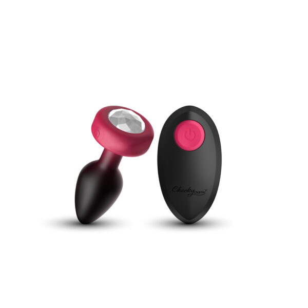 Discover next-level pleasure with the Cheeky Charms Eluxe Vibrating Anal Plug.   Thoughtfully designed for both aesthetics and sensation
