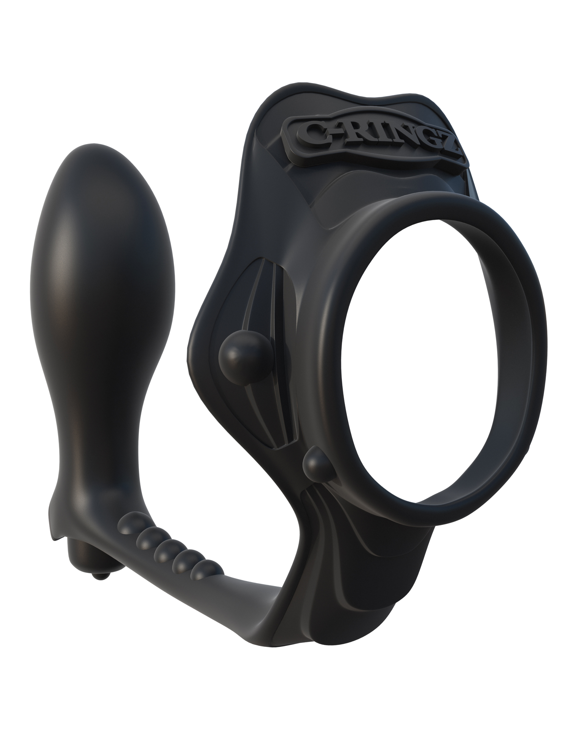 this dual-action cock ring doubles as a wearable P-Spot plug