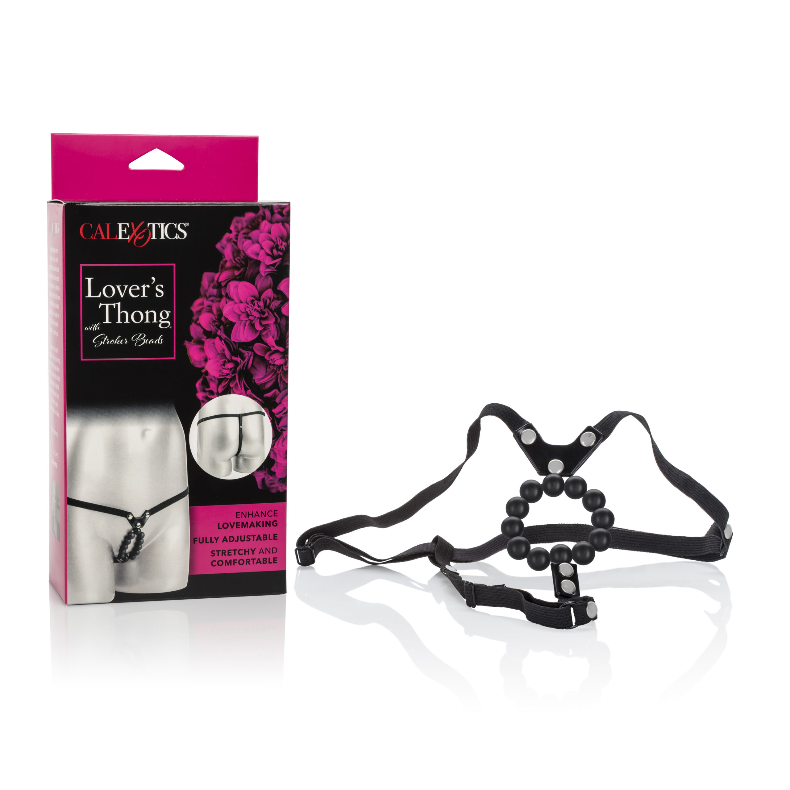 Add some sexy new lingerie to your collection and get double the fun with the mutually satisfying Lover's Thong with Stroker Beads. This fun