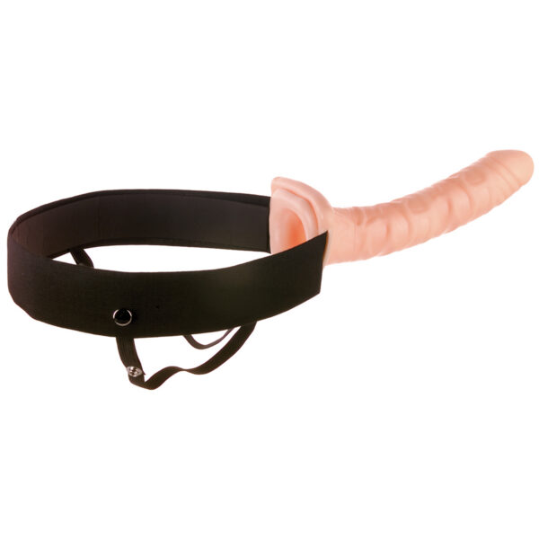 Haven't you always wanted to hang with the big dawgs and feel more confident about your size? Your lover knows that size does matter and nobody can fulfill your fantasies and satisfy a partner like a stud can.! <br><br> Now you can have the length and girth you have always dreamt of and be all the man you can be with the 10-inch Hollow Strap-On! <br><br> Say goodbye to embarrassing midway letdowns and say hello to a satisfying smile from your lover. The comfortable elastic harness easily adjusts to fit most sizes