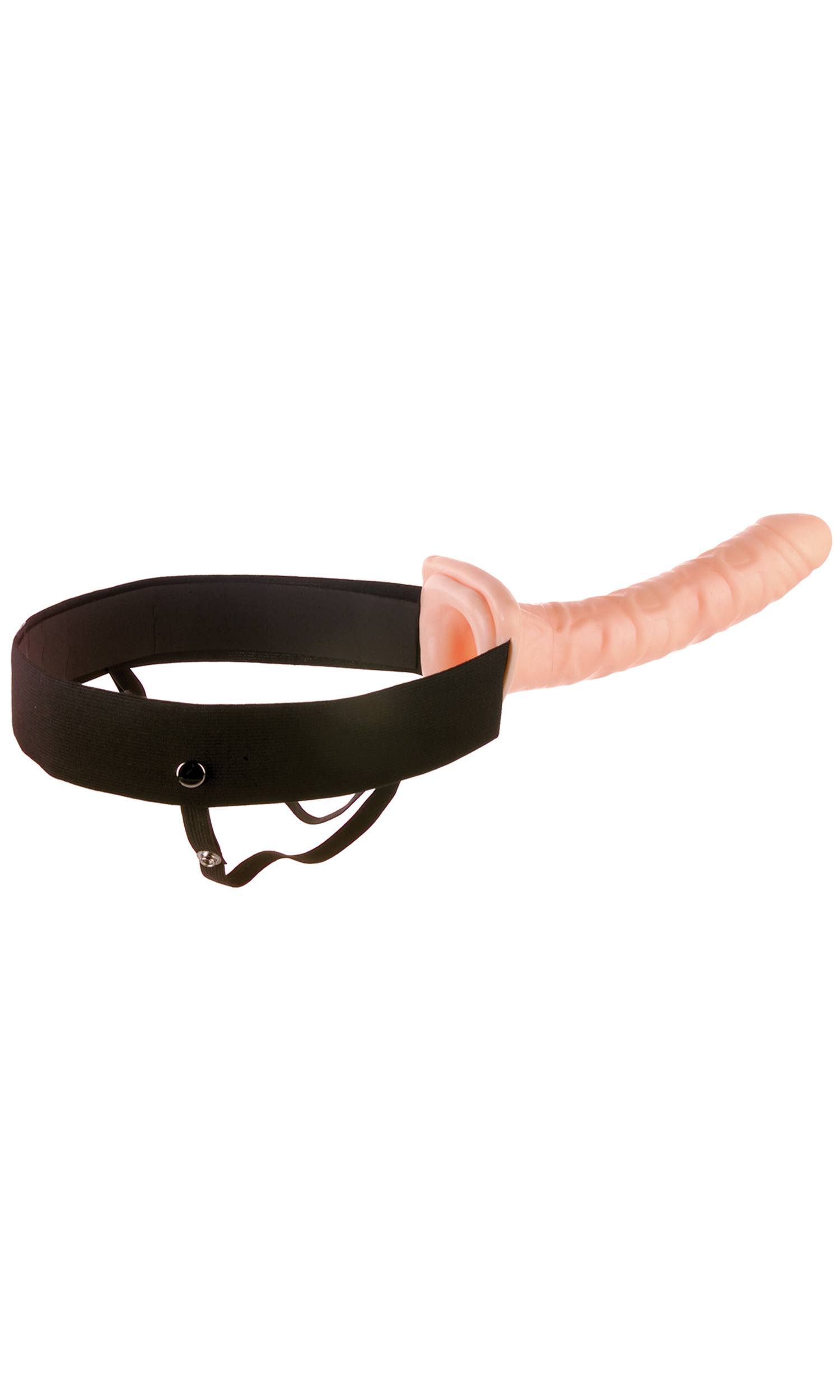Haven't you always wanted to hang with the big dawgs and feel more confident about your size? Your lover knows that size does matter and nobody can fulfill your fantasies and satisfy a partner like a stud can.! Now you can have the length and girth you have always dreamt of and be all the man you can be with the 10-inch Hollow Strap-On! Say goodbye to embarrassing midway letdowns and say hello to a satisfying smile from your lover. The comfortable elastic harness easily adjusts to fit most sizes