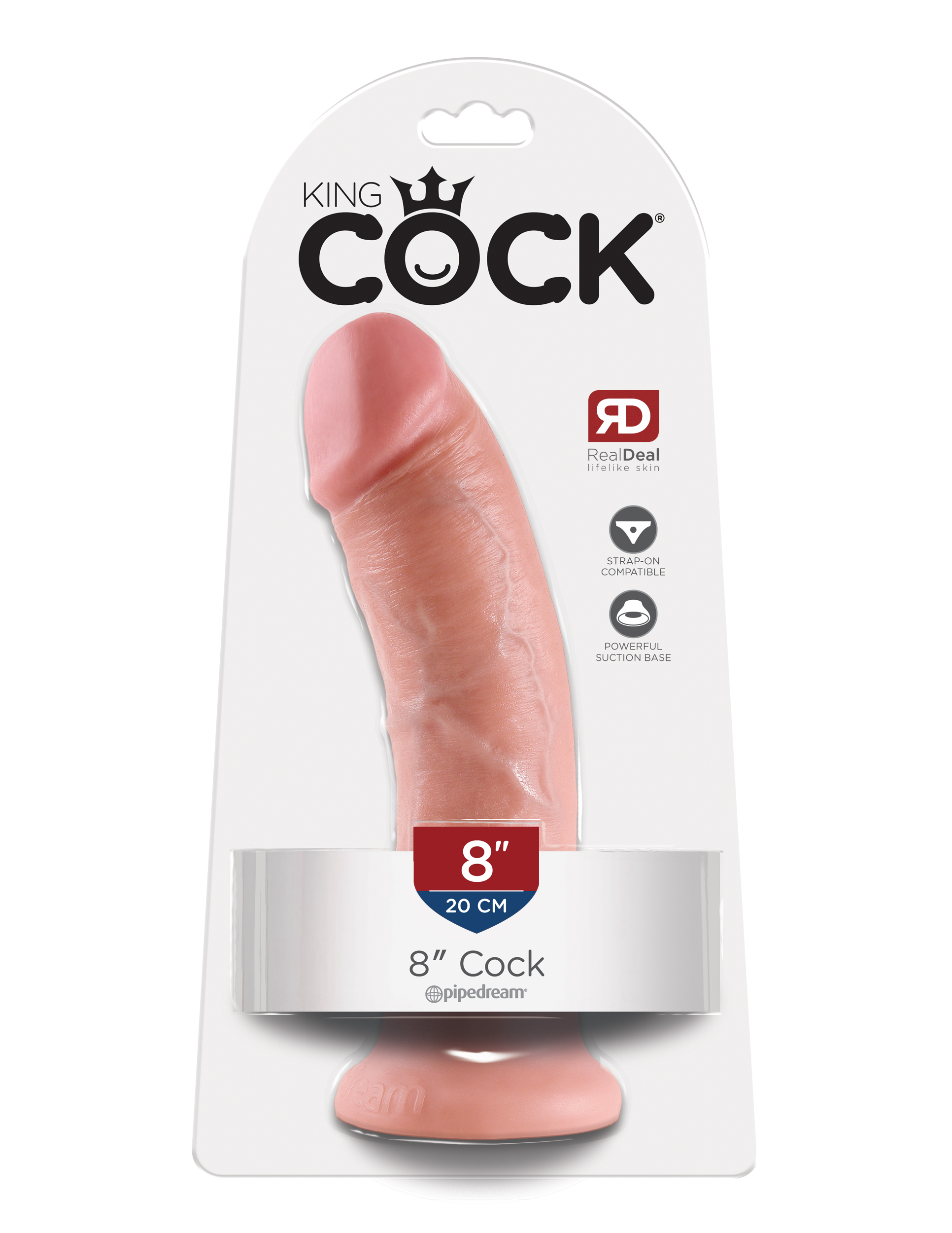 King Cock 8-Inch Cock - Flesh - Image 6