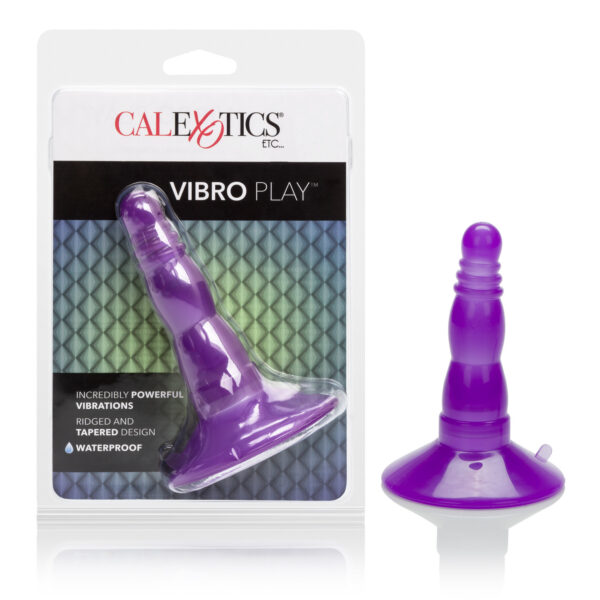 Super slim tiered pliable probe with a removable self activation push button mini vibe.