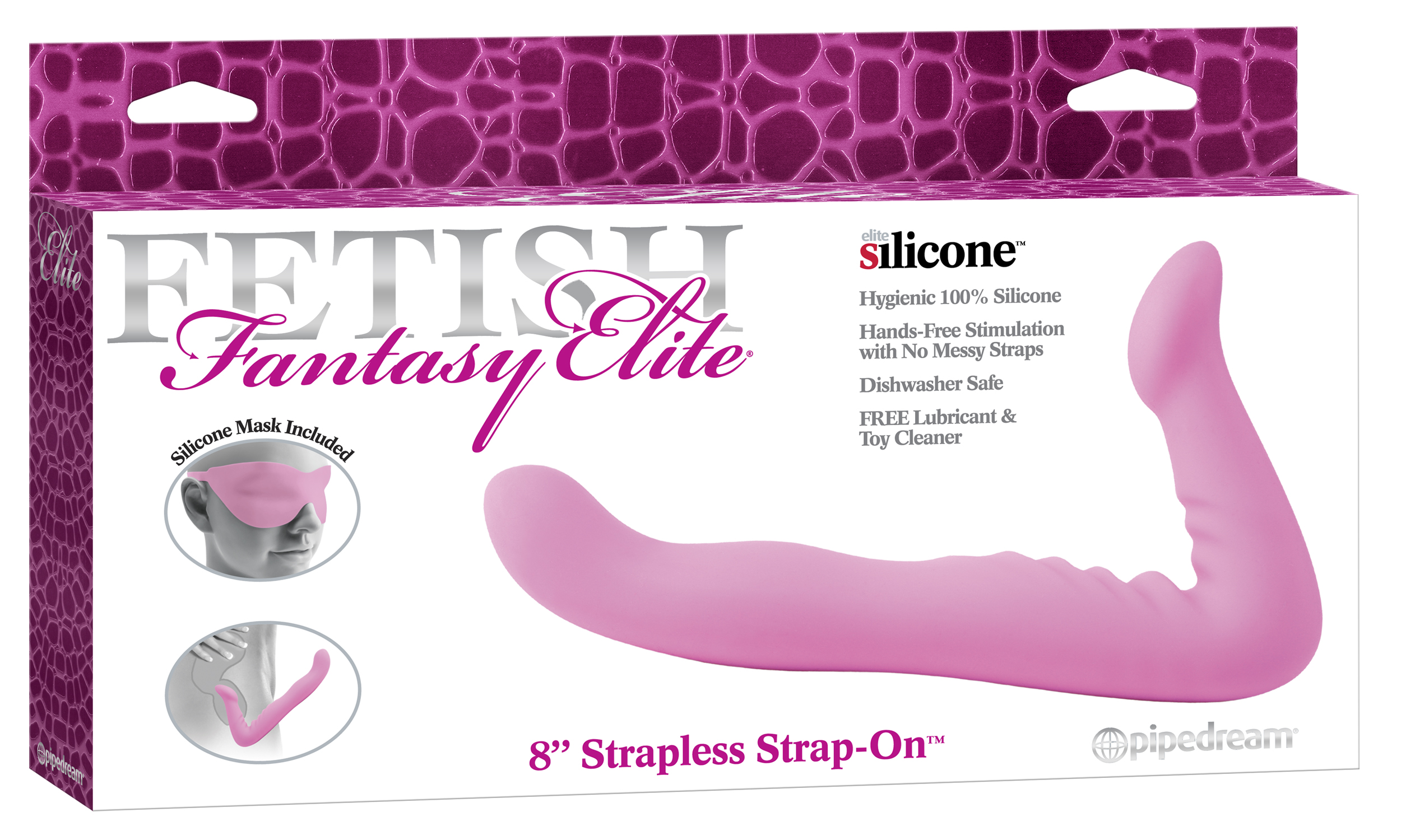 Fetish Fantasy Elite 8-Inch Strapless Strap-on - Pink - Image 4