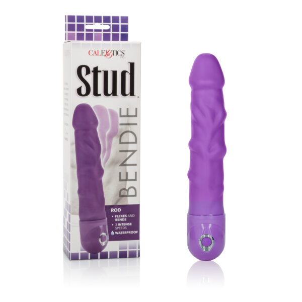 Soft power-packed stud flexes and bends for multi-directional positioning. 3 intense speeds. Easy push button control.