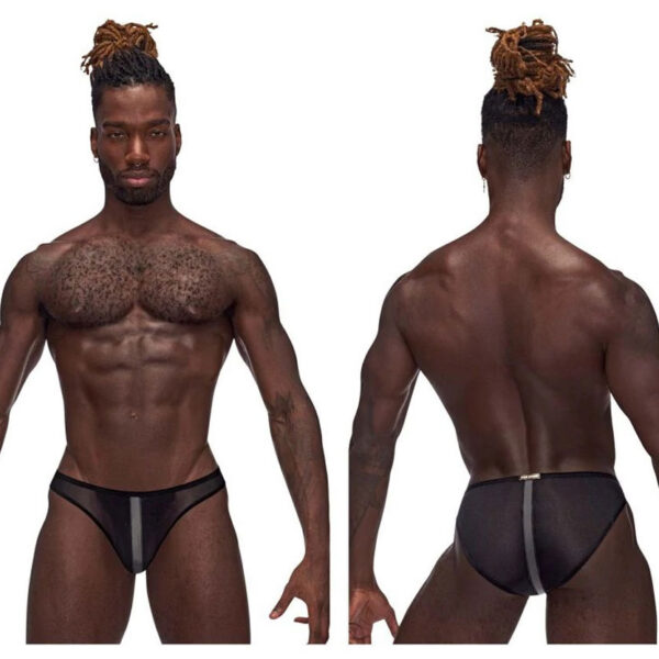 Landing Strip Bikini Brief - Small - Black