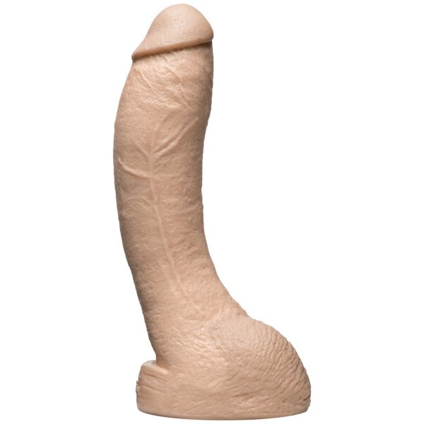 Molded from Jeff Stryker this cock is 9.5 inches long and made out of REALISTIC material.