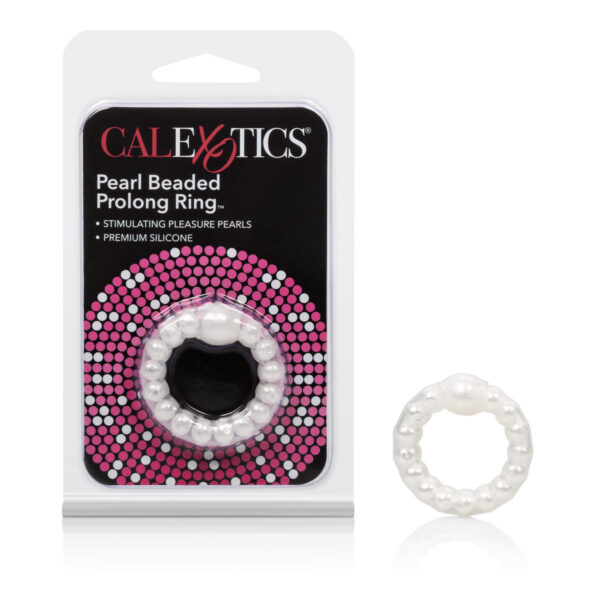 Stretchable erection enhancer with pearl stimulation beads