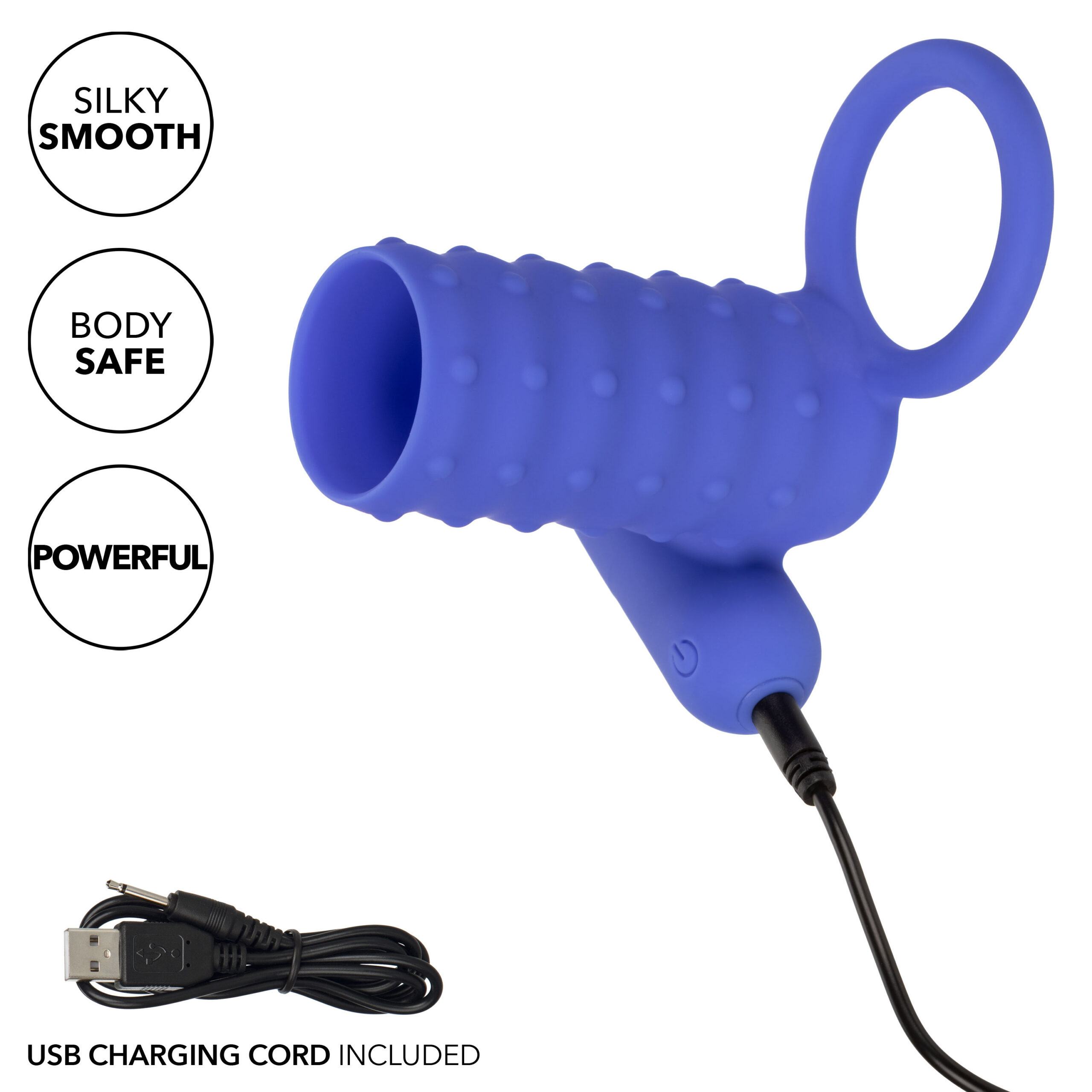 Silicone Rechargeable Endless Desires Enhancer - Blue