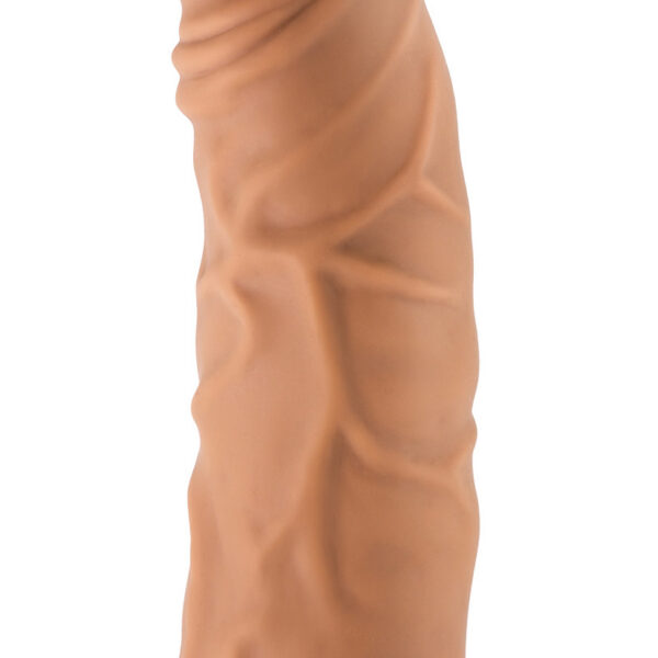 Lock on - Argonite - 8 Inch Dildo With Suction Cup Adapter - Mocha