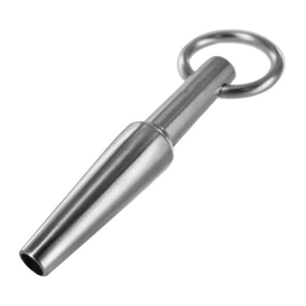 Want a Prince Albert piercing minus permanence? The Lacuna Penis Jewel gives you the pierced look minus the piercing! Made from high quality stainless steel