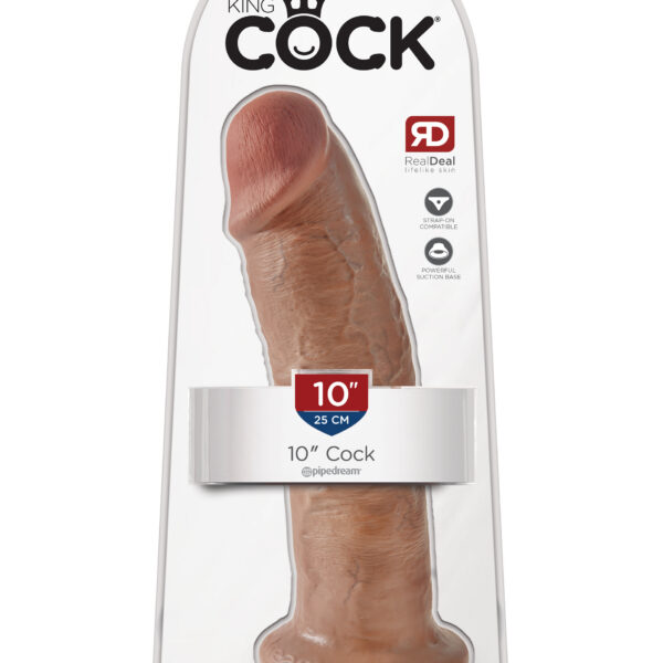 King Cock 10 Inch Cock - Tan