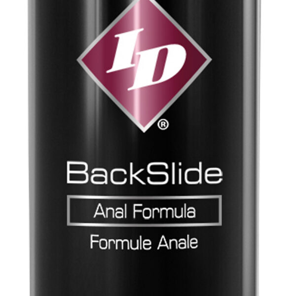 BackSlide is one of IDs most creative formulas made with a specific use in mind. ID BackSlides special silicone-based formula includes clove extract and spilanthes extract which provides a natural muscle relaxing effect. BackSlide appeals to all genders and the thick cushiony texture and feel are unlike any other anal lubricant on the market.
