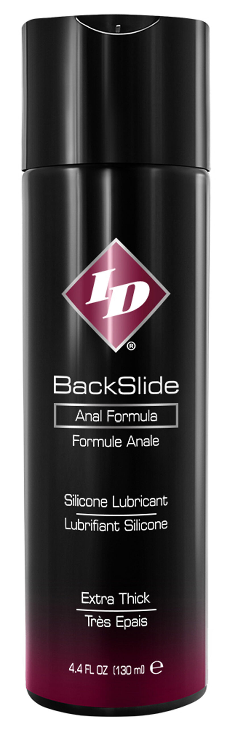 BackSlide is one of IDs most creative formulas made with a specific use in mind. ID BackSlides special silicone-based formula includes clove extract and spilanthes extract which provides a natural muscle relaxing effect. BackSlide appeals to all genders and the thick cushiony texture and feel are unlike any other anal lubricant on the market.