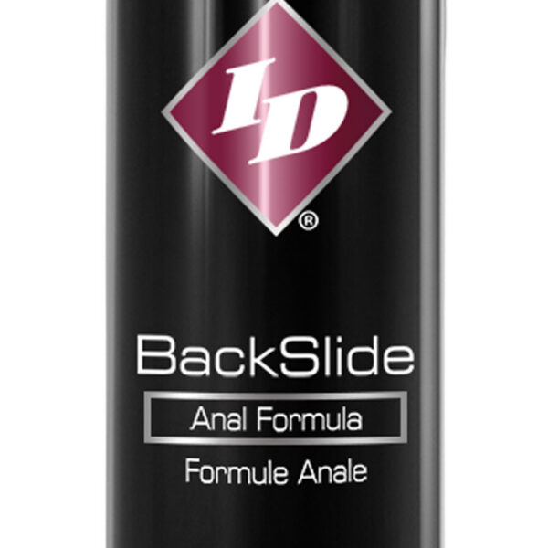 BackSlide is one of IDs most creative formulas made with a specific use in mind. ID BackSlides special silicone-based formula includes clove extract and spilanthes extract which provides a natural muscle relaxing effect. BackSlide appeals to all genders and the thick cushiony texture and feel are unlike any other anal lubricant on the market.