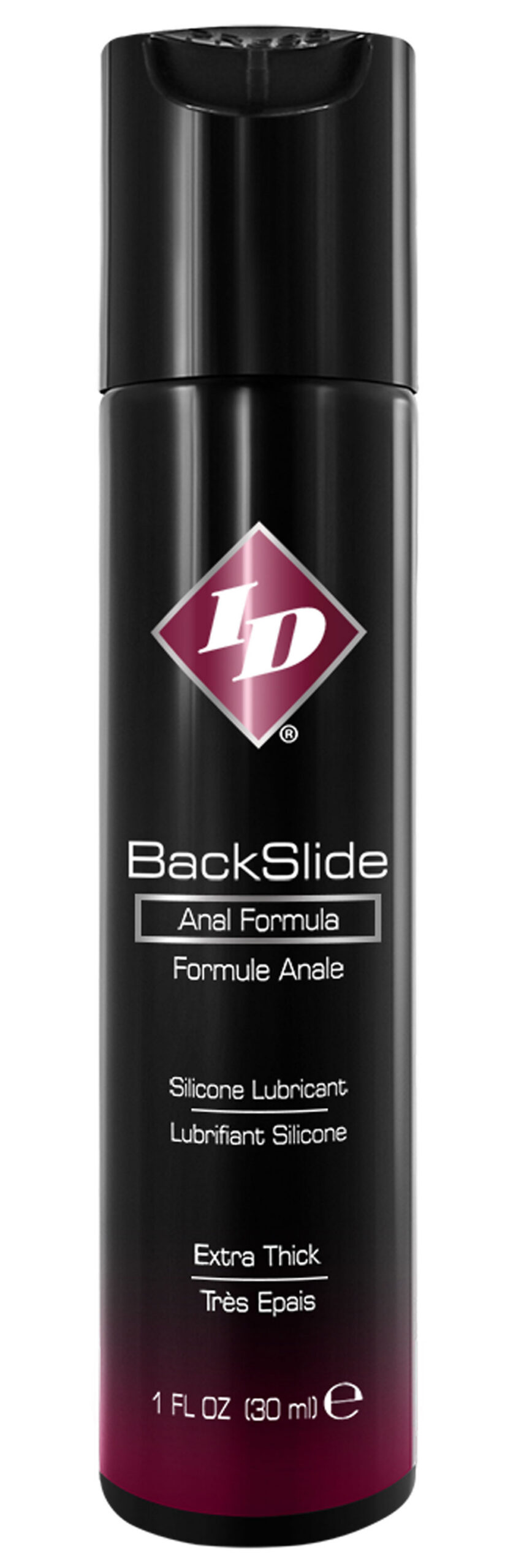 BackSlide is one of IDs most creative formulas made with a specific use in mind. ID BackSlides special silicone-based formula includes clove extract and spilanthes extract which provides a natural muscle relaxing effect. BackSlide appeals to all genders and the thick cushiony texture and feel are unlike any other anal lubricant on the market.