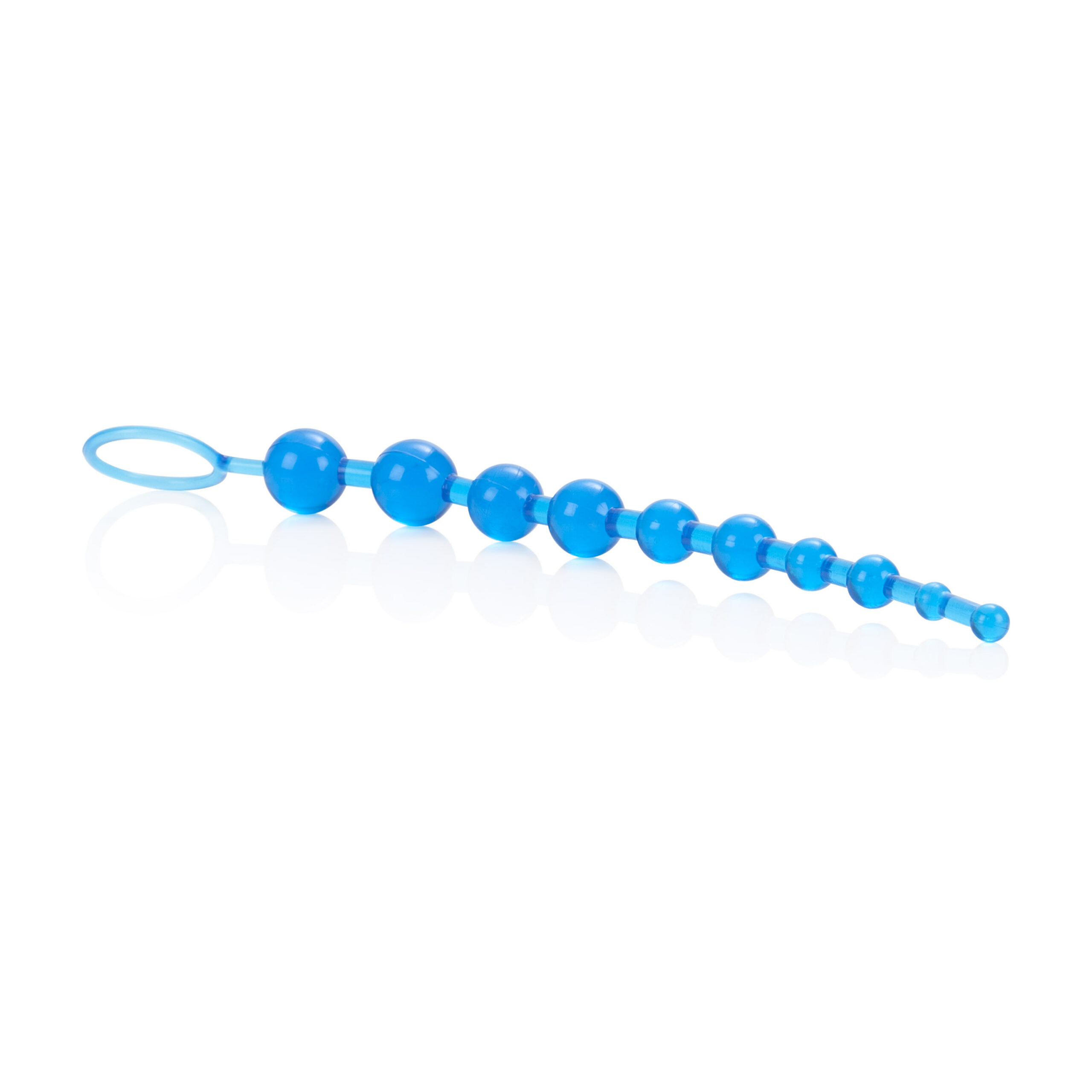 always use a quality lube with this toy. The beads are great for spontaneous and adventurous stimulation satisfaction. The graduated beads are designed for anal insertion one bead at a time and increase the seductive sensitivity with every larger sized bead that is inserted. Slow insert the smallest bead