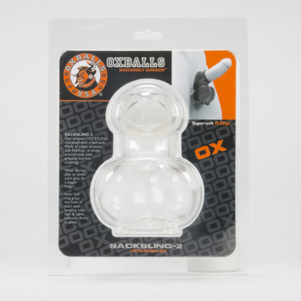 Sacksling-2, Cocksling Ballbag, Clear